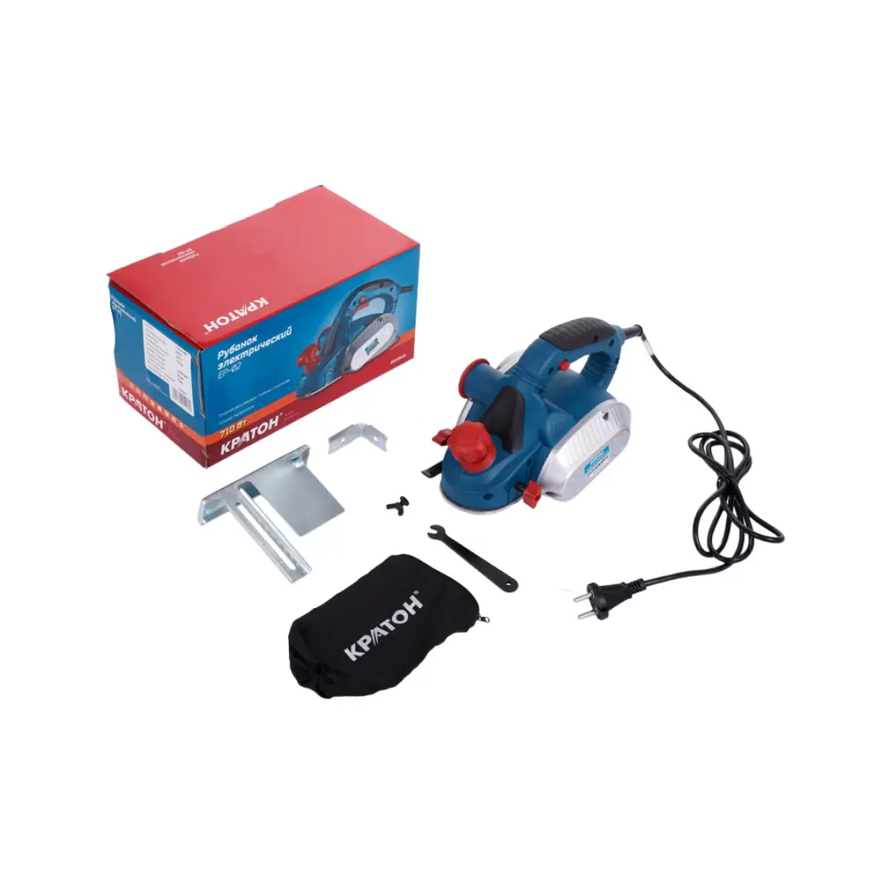 Фото 3 Рубанок Кратон EP-02, 710 Вт, 82 мм