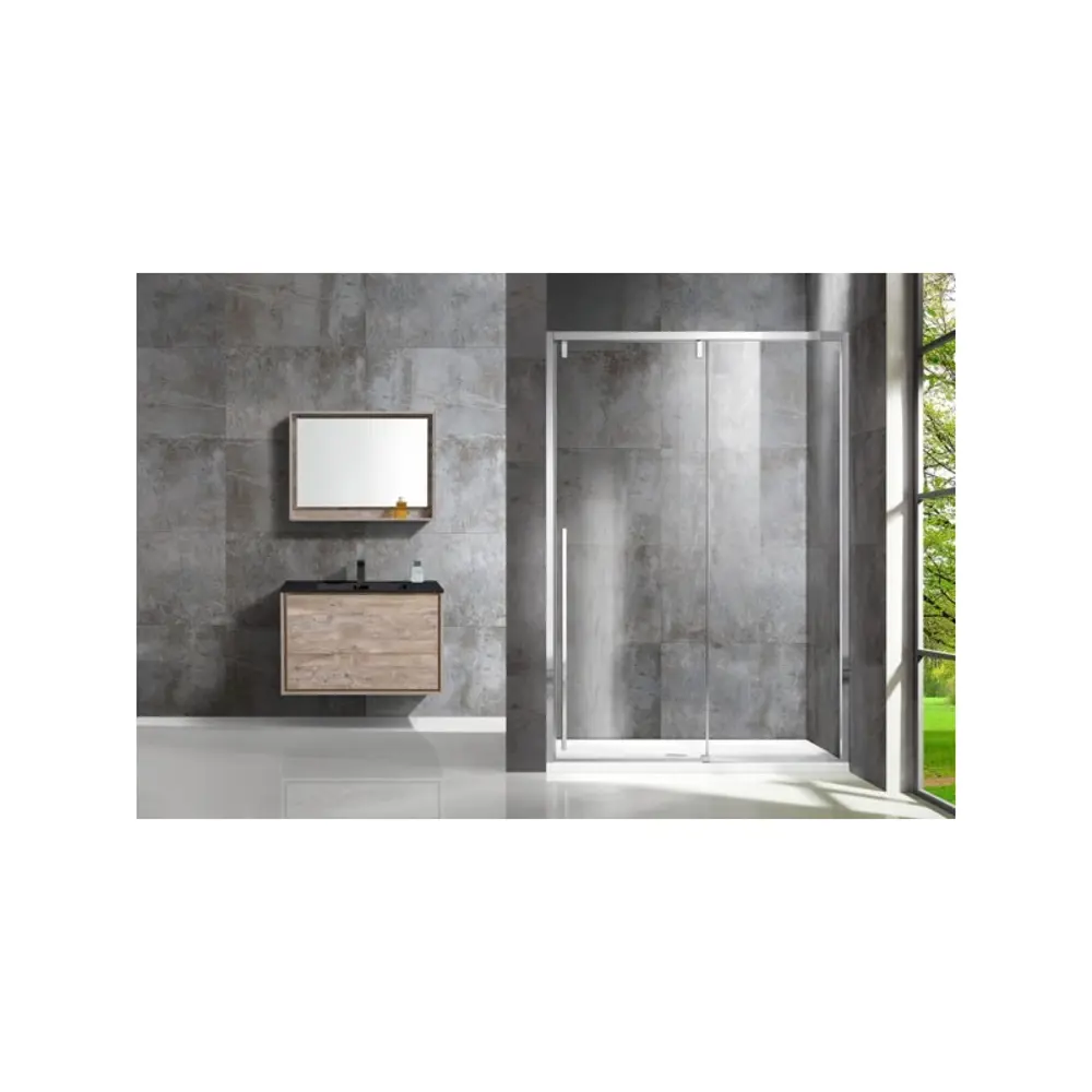 Фото 2 Душевая дверь Vincea Lugano VDS-1L150CL-1 150x195 цвет профиля серебристый блеск стекло прозрачное Фото 2 Душевая дверь Vincea Lugano VDS-1L150CL-1 150x195 цвет профиля серебристый блеск стекло прозрачное