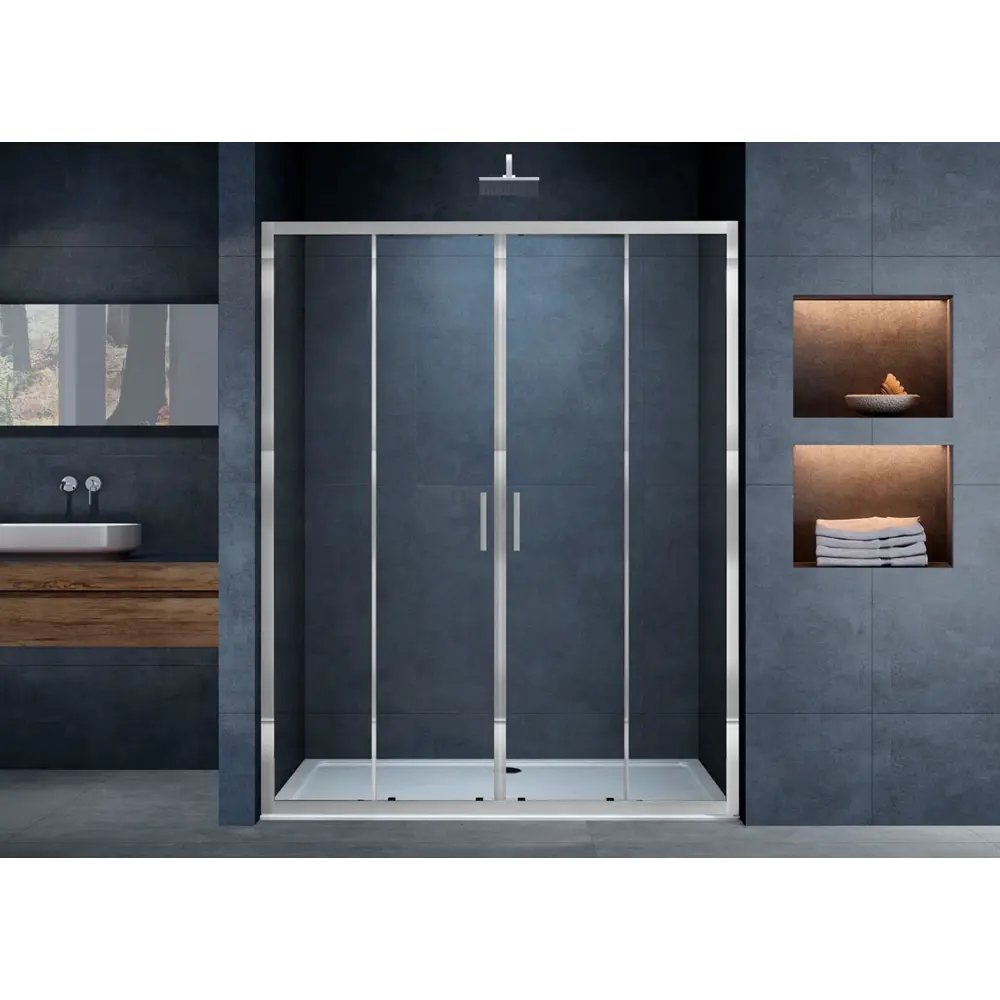 Фото 2 Душевая дверь Vincea Alpha VDS-3AL2170CL 170 см цвет профиля серебристый блеск стекло прозрачное Фото 2 Душевая дверь Vincea Alpha VDS-3AL2170CL 170 см цвет профиля серебристый блеск стекло прозрачное