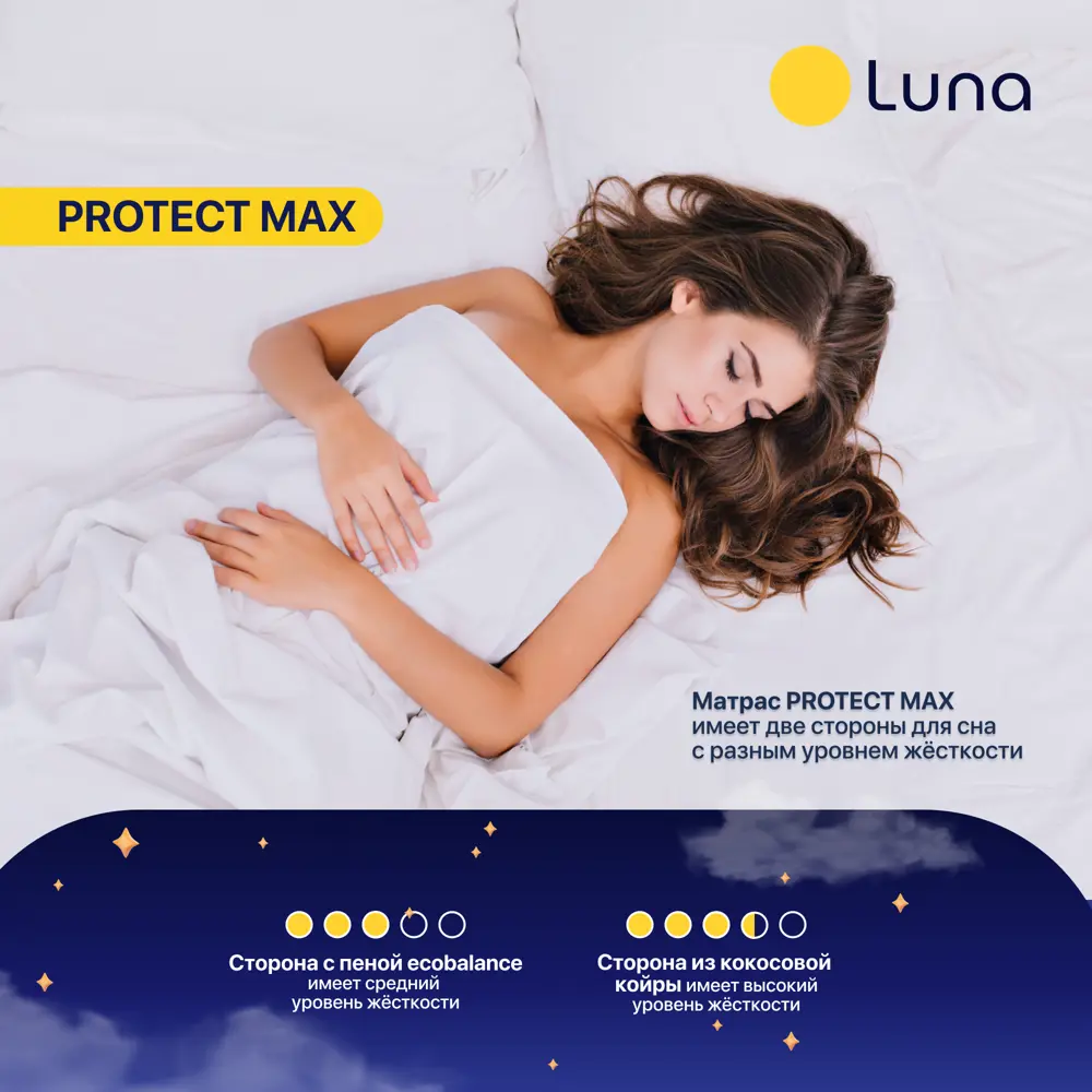 Фото 5 Топпер Luna Protect max 160x190x7 см беспружинный 2-спальный Фото 5 Топпер Luna Protect max 160x190x7 см беспружинный 2-спальный