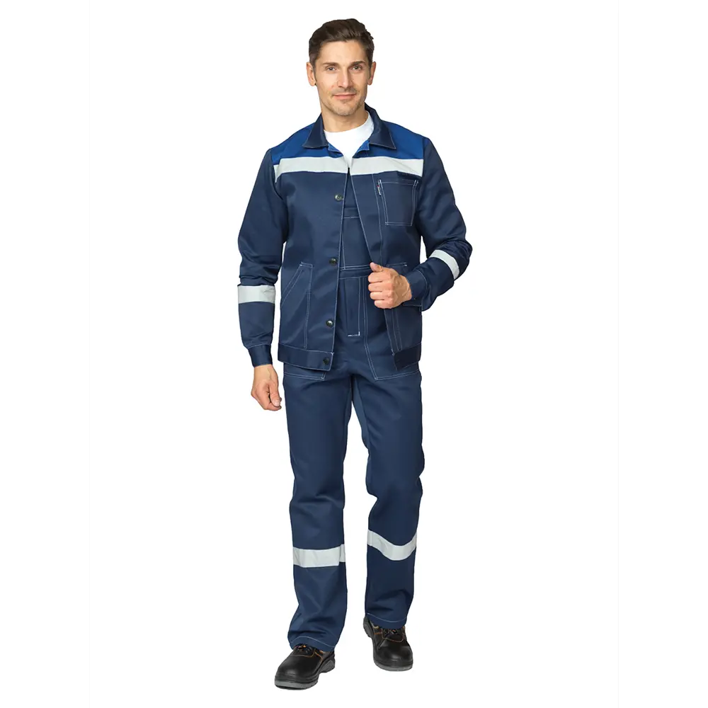 Фото Костюм рабочий Прабо Пантеон 2 цвет синий/василёк размер 96-100 рост 170-176 см