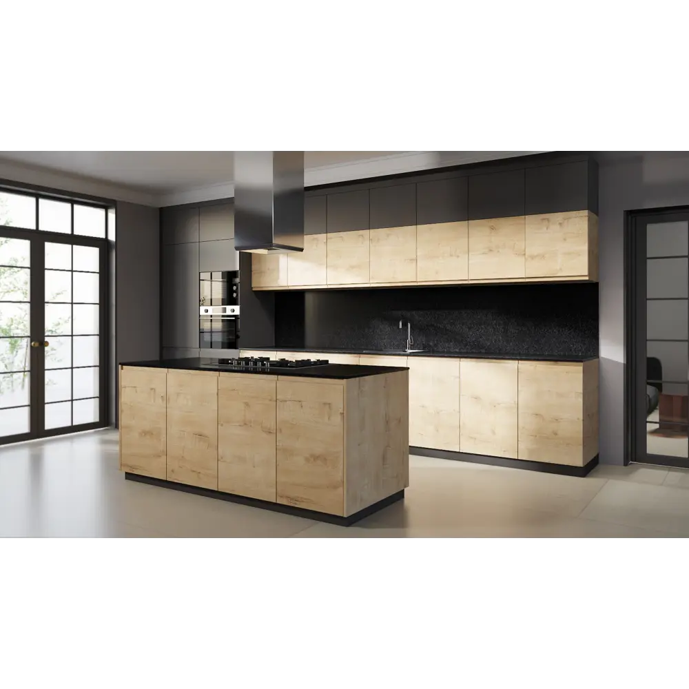 Фото 4 Кухонная столешница Скиф 200x60x2.6 см ЛДСП цвет черный королевский жемчуг