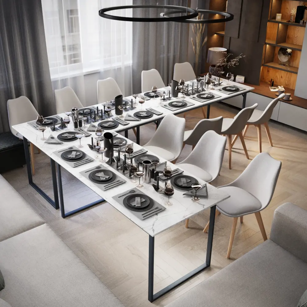 Фото 7 Стол прямоугольный Mantero 160x80 см лдсп цвет мрамор Фото 7 Стол прямоугольный Mantero 160x80 см лдсп цвет мрамор