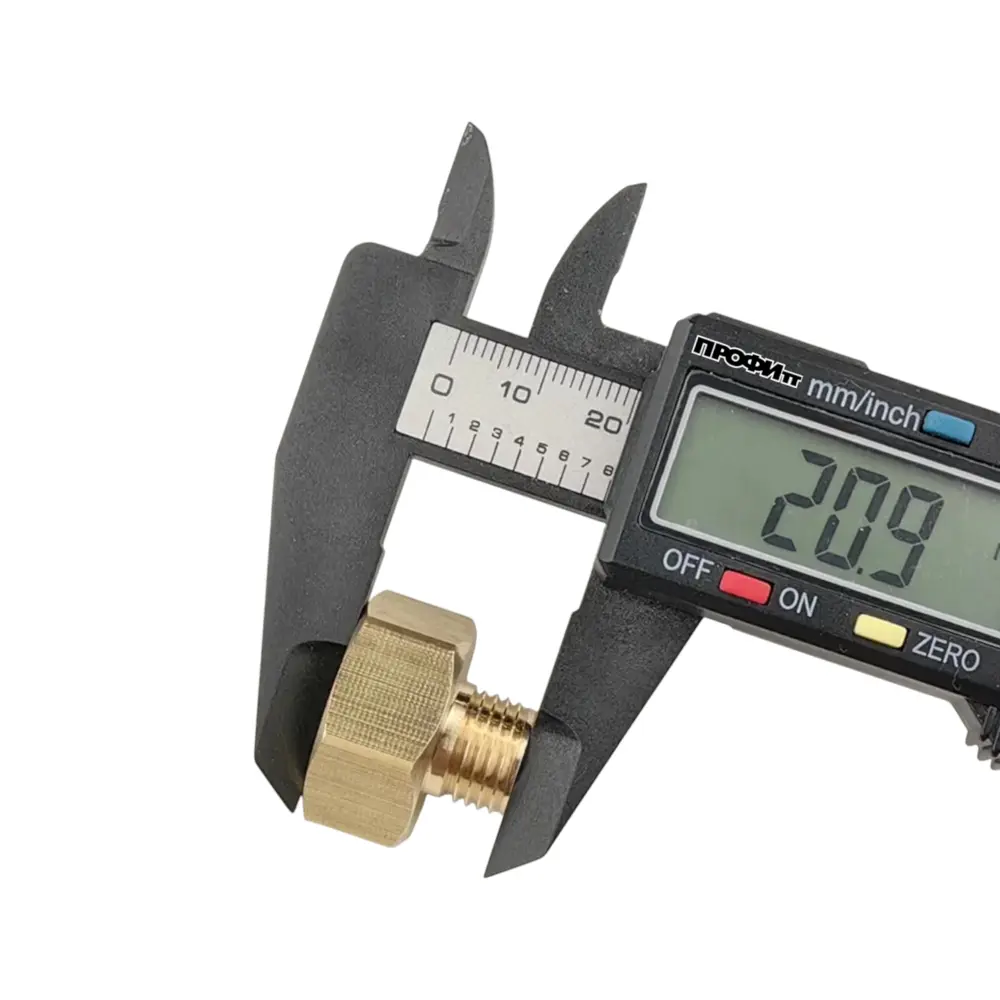 Фото 6 Переходник Профитт 1/2"x1/4" ВР-НР латунь Фото 6 Переходник Профитт 1/2"x1/4" ВР-НР латунь