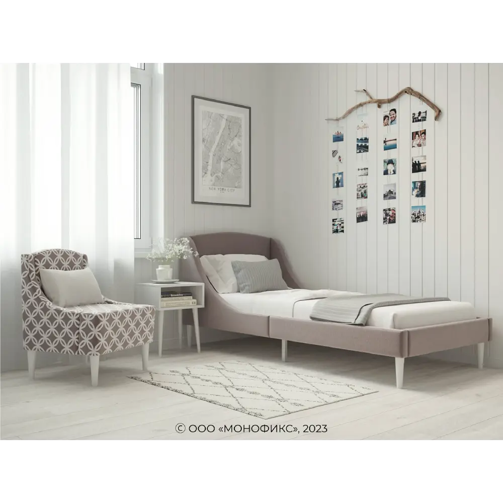 Фото 5 Кресло Monofix Лотти 59x80x54 см ткань цвет капучино Фото 5 Кресло Monofix Лотти 59x80x54 см ткань цвет капучино