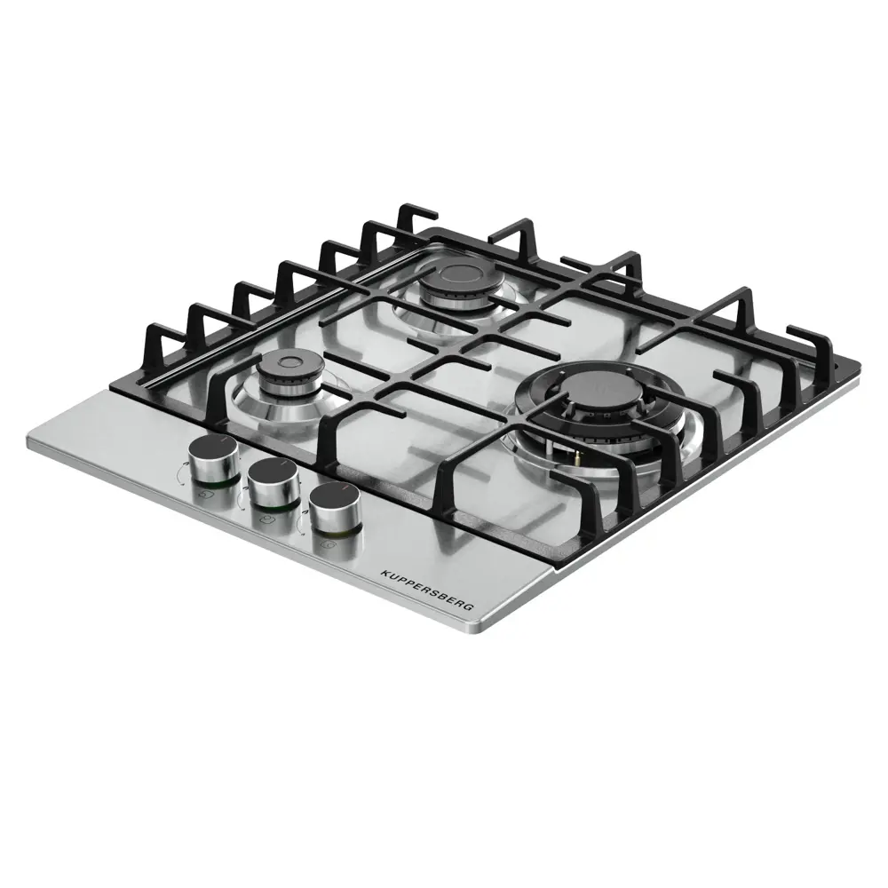Фото 5 Газовая варочная панель Kuppersberg FS 46 X 44 см 3 конфорки цвет Серый / серебристый Фото 5 Газовая варочная панель Kuppersberg FS 46 X 44 см 3 конфорки цвет Серый / серебристый