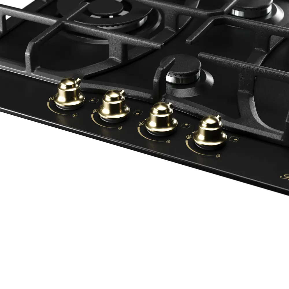 Фото 7 Газовая варочная панель Kuppersberg FS 610 Ant Bronze 61 см 4 конфорки цвет черный Фото 7 Газовая варочная панель Kuppersberg FS 610 Ant Bronze 61 см 4 конфорки цвет черный