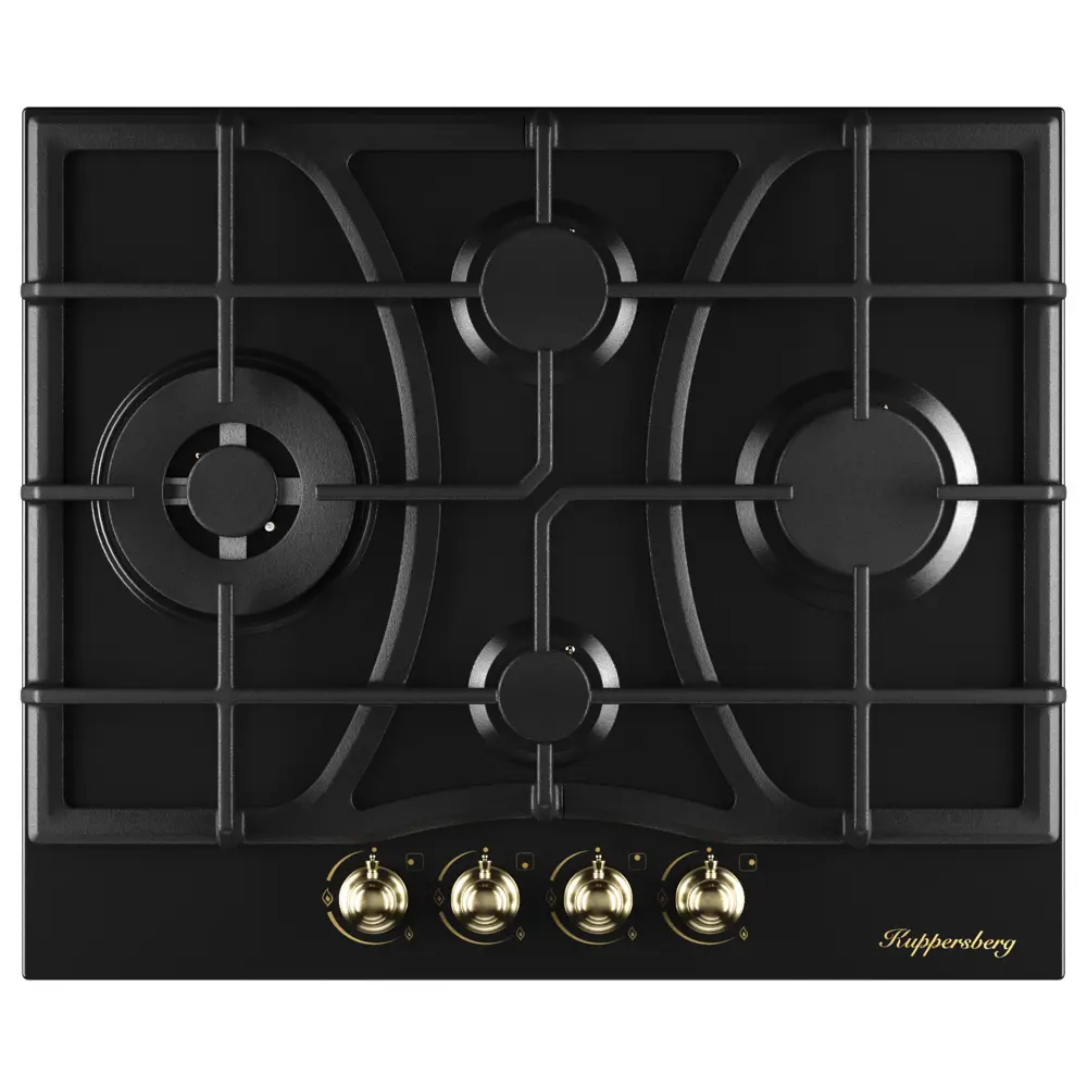 Фото Газовая варочная панель Kuppersberg FS 610 Ant Bronze 61 см 4 конфорки цвет черный Фото Газовая варочная панель Kuppersberg FS 610 Ant Bronze 61 см 4 конфорки цвет черный
