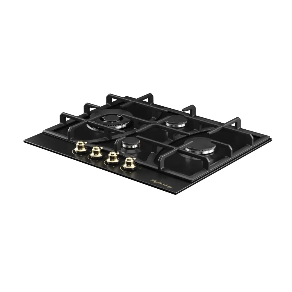 Фото 8 Газовая варочная панель Kuppersberg FS 610 Ant Bronze 61 см 4 конфорки цвет черный Фото 8 Газовая варочная панель Kuppersberg FS 610 Ant Bronze 61 см 4 конфорки цвет черный