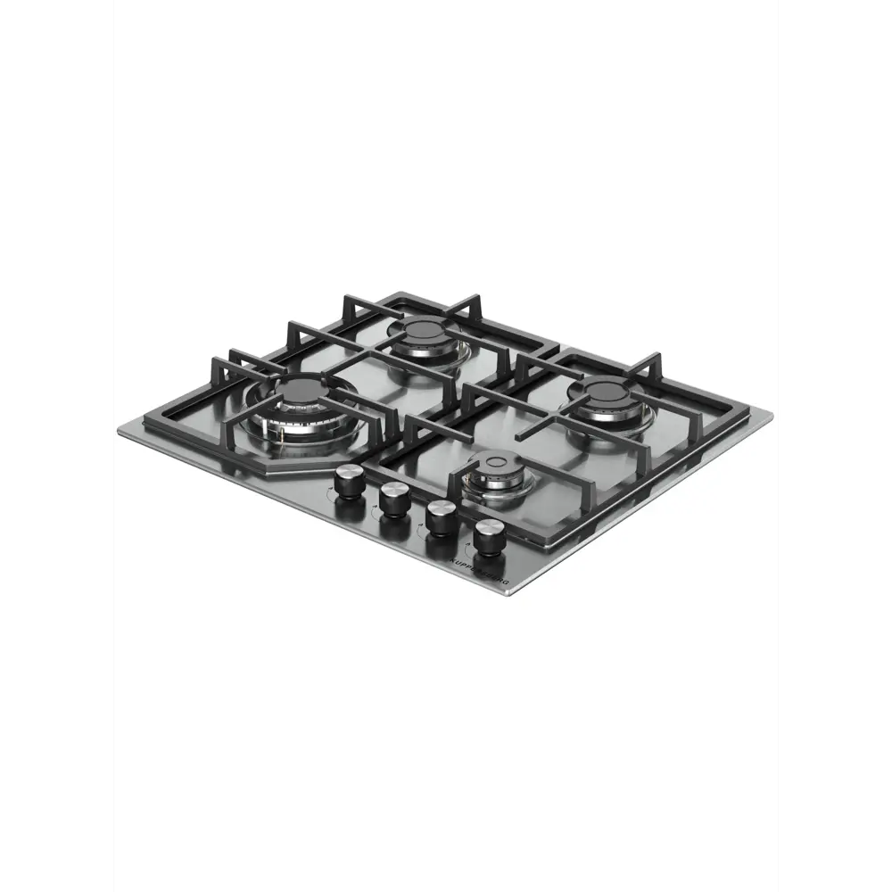 Фото 9 Газовая варочная панель Kuppersberg TS 68 X 61 см 4 конфорки цвет серый / серебристый