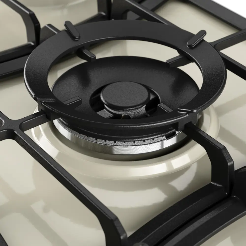 Фото 9 Газовая варочная панель Kuppersberg FS 910 C Bronze 86 см 5 конфорок цвет Бежевый