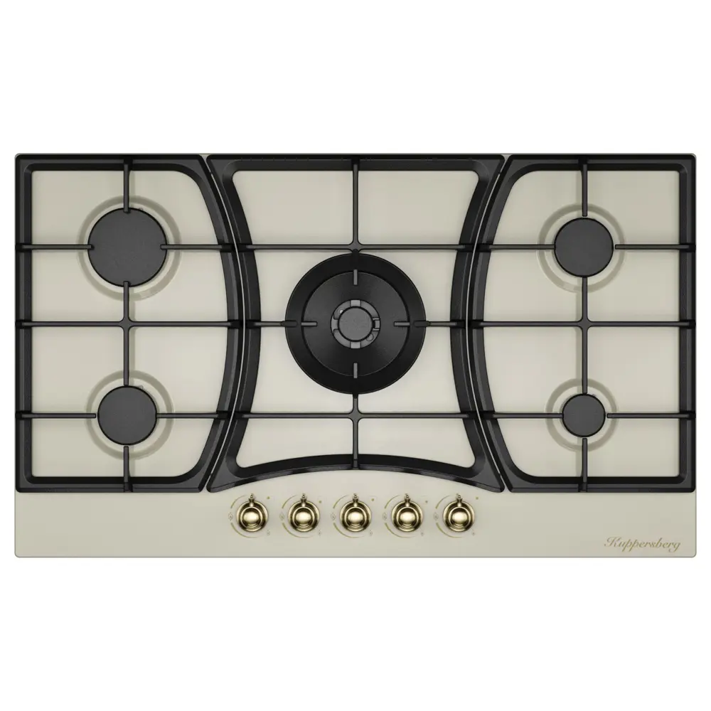 Фото Газовая варочная панель Kuppersberg FS 910 C Bronze 86 см 5 конфорок цвет Бежевый