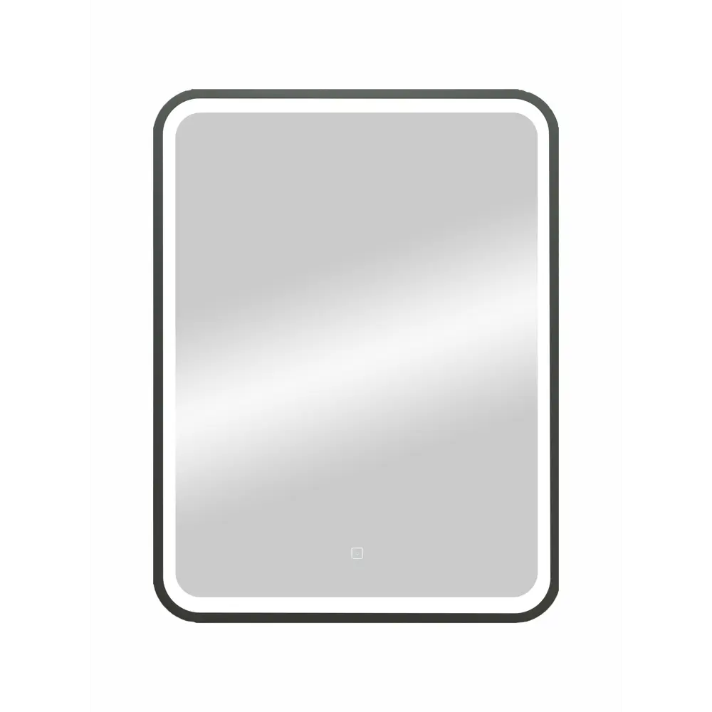 Фото 2 Зеркало с подсветкой Simple Gray LED 60x80 см Фото 2 Зеркало с подсветкой Simple Gray LED 60x80 см