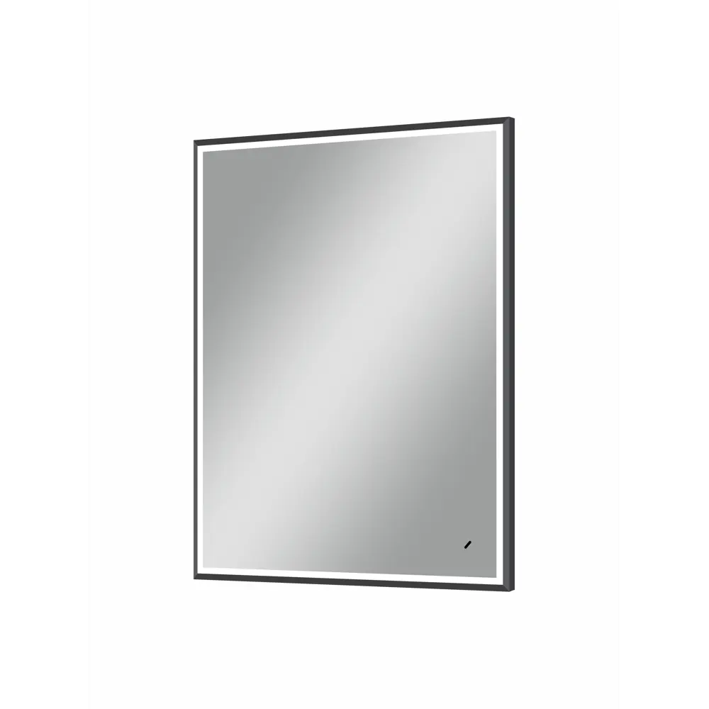 Фото 4 Зеркало для ванной Shape 60x80 см с подсветкой и датчиком серый кант Фото 4 Зеркало для ванной Shape 60x80 см с подсветкой и датчиком серый кант