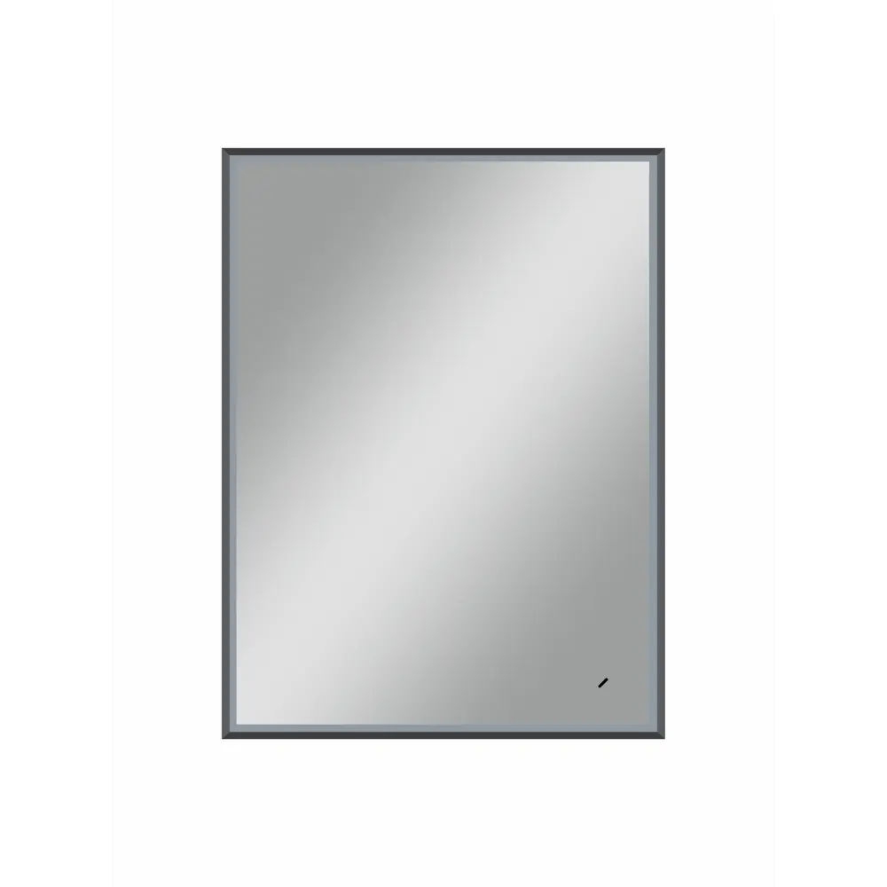 Фото 3 Зеркало для ванной Shape 60x80 см с подсветкой и датчиком серый кант Фото 3 Зеркало для ванной Shape 60x80 см с подсветкой и датчиком серый кант