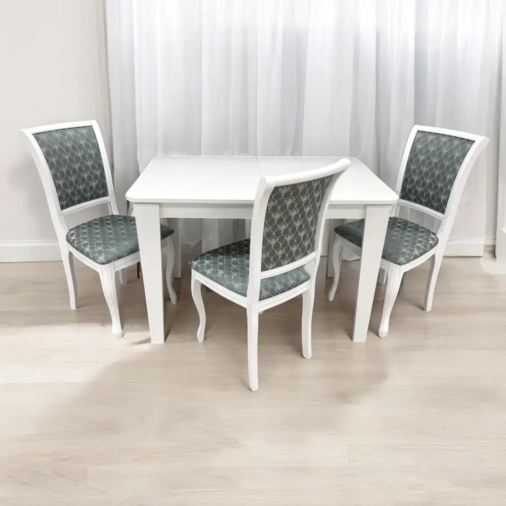 Фото 3 Кухонный стол прямоугольный Терминал Kewin 110-145x70x75.50 см ДСП цвет белый Фото 3 Кухонный стол прямоугольный Терминал Kewin 110-145x70x75.50 см ДСП цвет белый