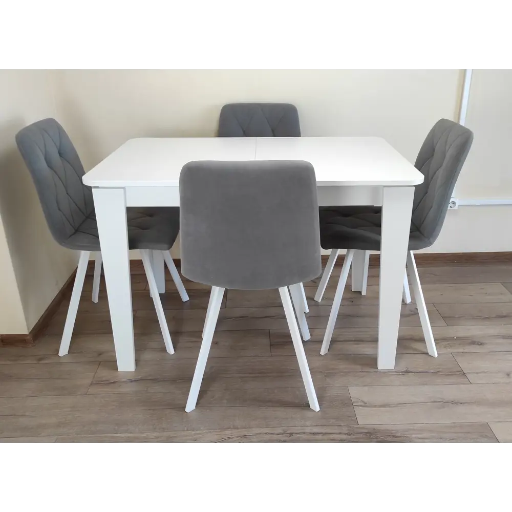 Фото 14 Кухонный стол прямоугольный Терминал Kewin 110-145x70x75.50 см ДСП цвет белый Фото 14 Кухонный стол прямоугольный Терминал Kewin 110-145x70x75.50 см ДСП цвет белый