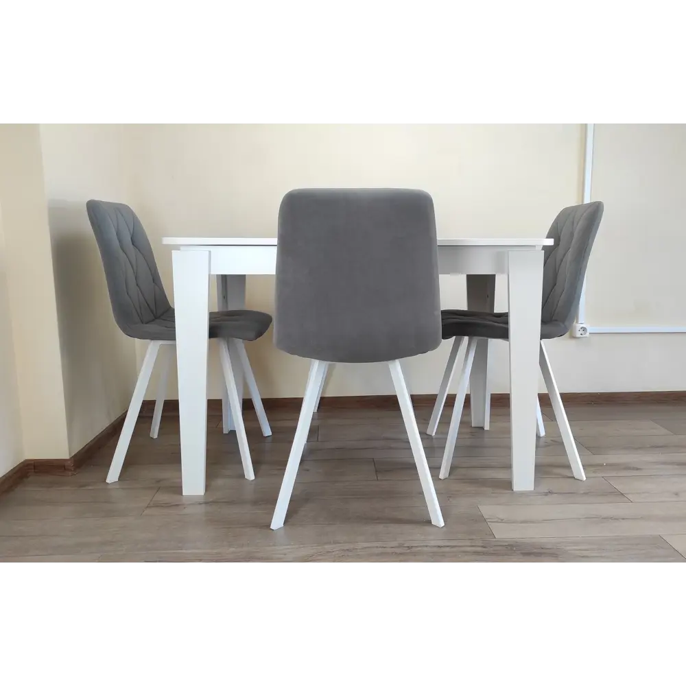 Фото 12 Кухонный стол прямоугольный Терминал Kewin 110-145x70x75.50 см ДСП цвет белый Фото 12 Кухонный стол прямоугольный Терминал Kewin 110-145x70x75.50 см ДСП цвет белый