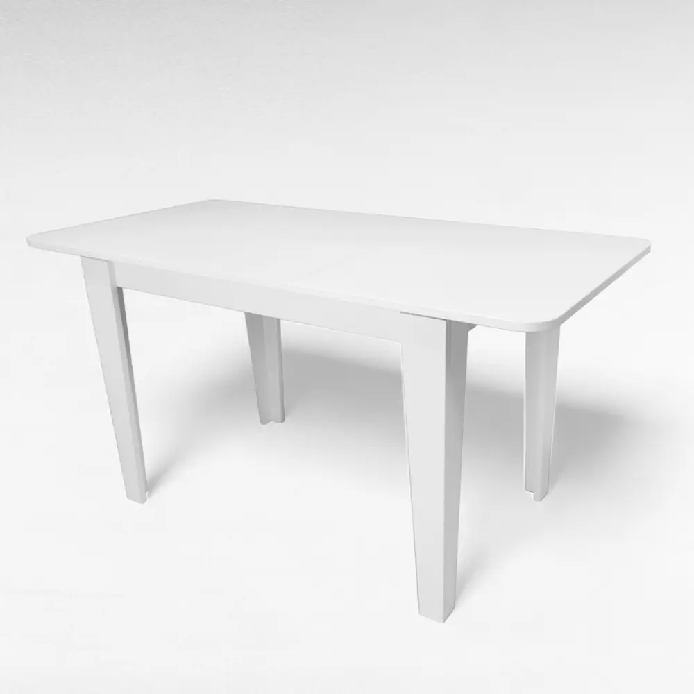 Фото 6 Кухонный стол прямоугольный Терминал Kewin 110-145x70x75.50 см ДСП цвет белый Фото 6 Кухонный стол прямоугольный Терминал Kewin 110-145x70x75.50 см ДСП цвет белый
