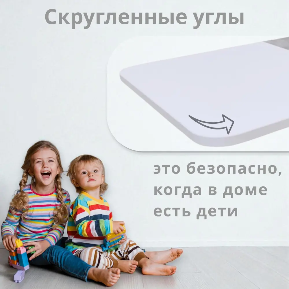 Фото 3 Стол прямоугольный Терминал Accent раздвижной 110x68,6 см ЛДСП цвет бетон/белый Фото 3 Стол прямоугольный Терминал Accent раздвижной 110x68,6 см ЛДСП цвет бетон/белый