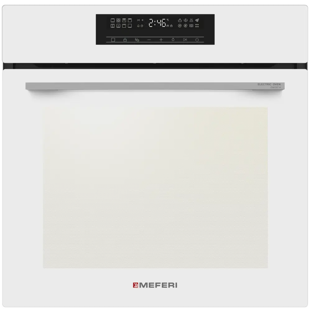 Фото 2 Традиционный встраиваемый духовой шкаф Meferi MEO6016WH COMFORT PLUS 59.5х59.5х56.7 см цвет белый Фото 2 Традиционный встраиваемый духовой шкаф Meferi MEO6016WH COMFORT PLUS 59.5х59.5х56.7 см цвет белый
