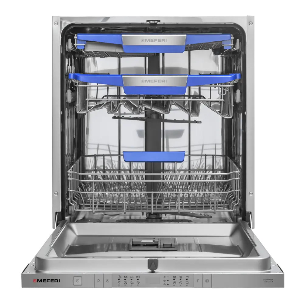 Фото 2 Встраиваемая посудомоечная машина Meferi MDW6083 COMFORT PLUS 59.8 см 8 программ цвет серебристый Фото 2 Встраиваемая посудомоечная машина Meferi MDW6083 COMFORT PLUS 59.8 см 8 программ цвет серебристый