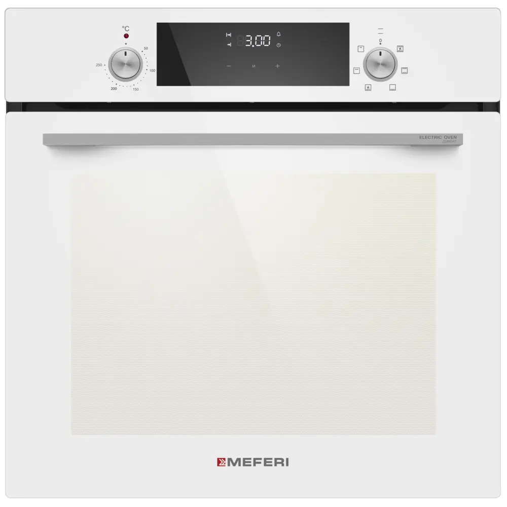 Фото 4 Традиционный встраиваемый духовой шкаф Meferi MEO607WH COMFORT 59.5х59.5х56.7 см цвет белый Фото 4 Традиционный встраиваемый духовой шкаф Meferi MEO607WH COMFORT 59.5х59.5х56.7 см цвет белый