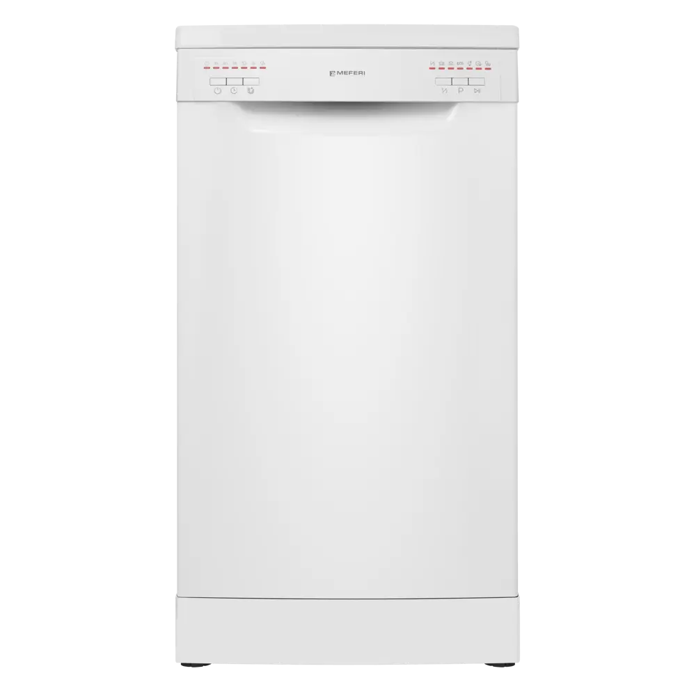 Фото 3 Отдельностоящая посудомоечная машина Meferi MDW4562WH FS LIGHT 44.8 см 6 программ цвет белый Фото 3 Отдельностоящая посудомоечная машина Meferi MDW4562WH FS LIGHT 44.8 см 6 программ цвет белый