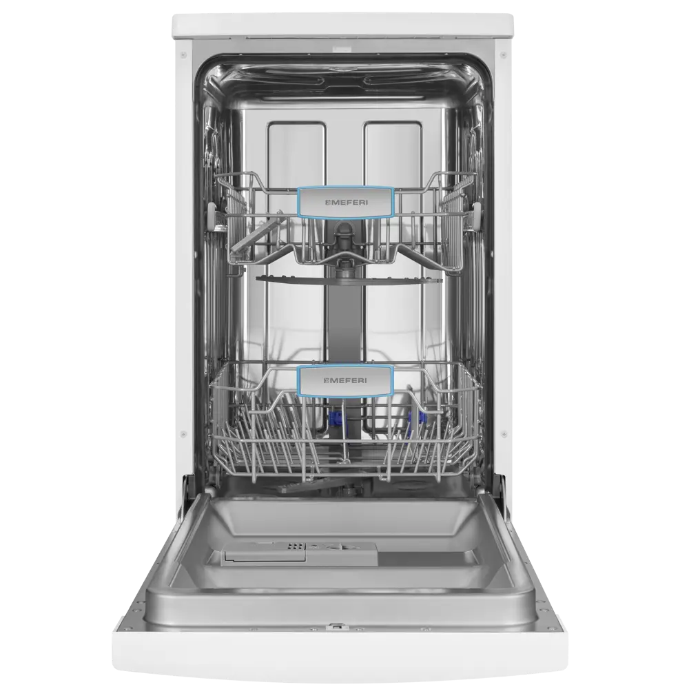 Фото Отдельностоящая посудомоечная машина Meferi MDW4562WH FS LIGHT 44.8 см 6 программ цвет белый Фото Отдельностоящая посудомоечная машина Meferi MDW4562WH FS LIGHT 44.8 см 6 программ цвет белый