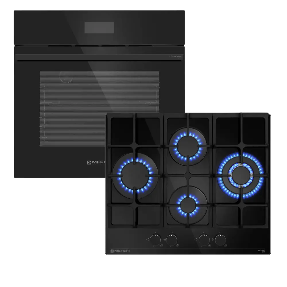 Фото 2 Комплект бытовой техники Meferi MS60BK71 см цвет черный Фото 2 Комплект бытовой техники Meferi MS60BK71 см цвет черный