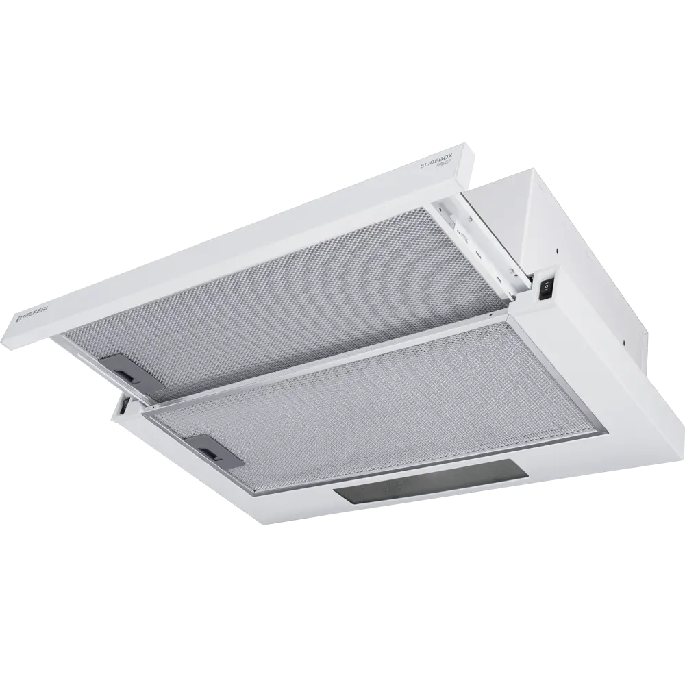 Фото Встраиваемая вытяжка Meferi Slidebox Power 60 см цвет белый Фото Встраиваемая вытяжка Meferi Slidebox Power 60 см цвет белый