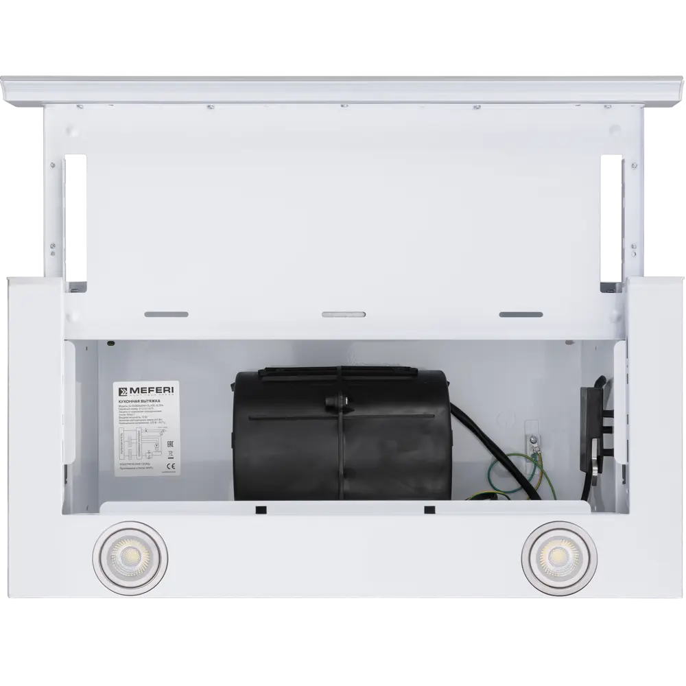 Фото 10 Встраиваемая вытяжка Meferi SLIDEBOX60WH GLASS ULTRA 60 см цвет белый Фото 10 Встраиваемая вытяжка Meferi SLIDEBOX60WH GLASS ULTRA 60 см цвет белый