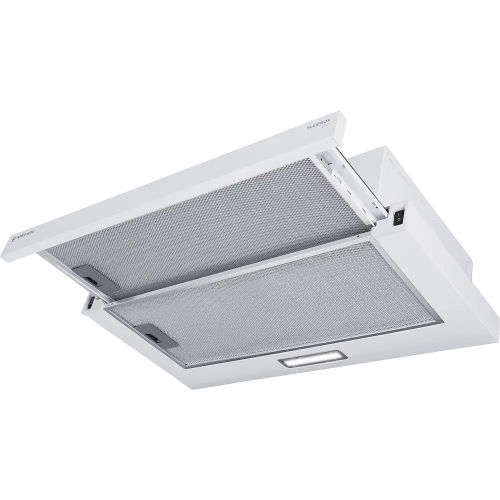 Фото Встраиваемая вытяжка Meferi Slidebox60WH Light 60 см цвет белый Фото Встраиваемая вытяжка Meferi Slidebox60WH Light 60 см цвет белый