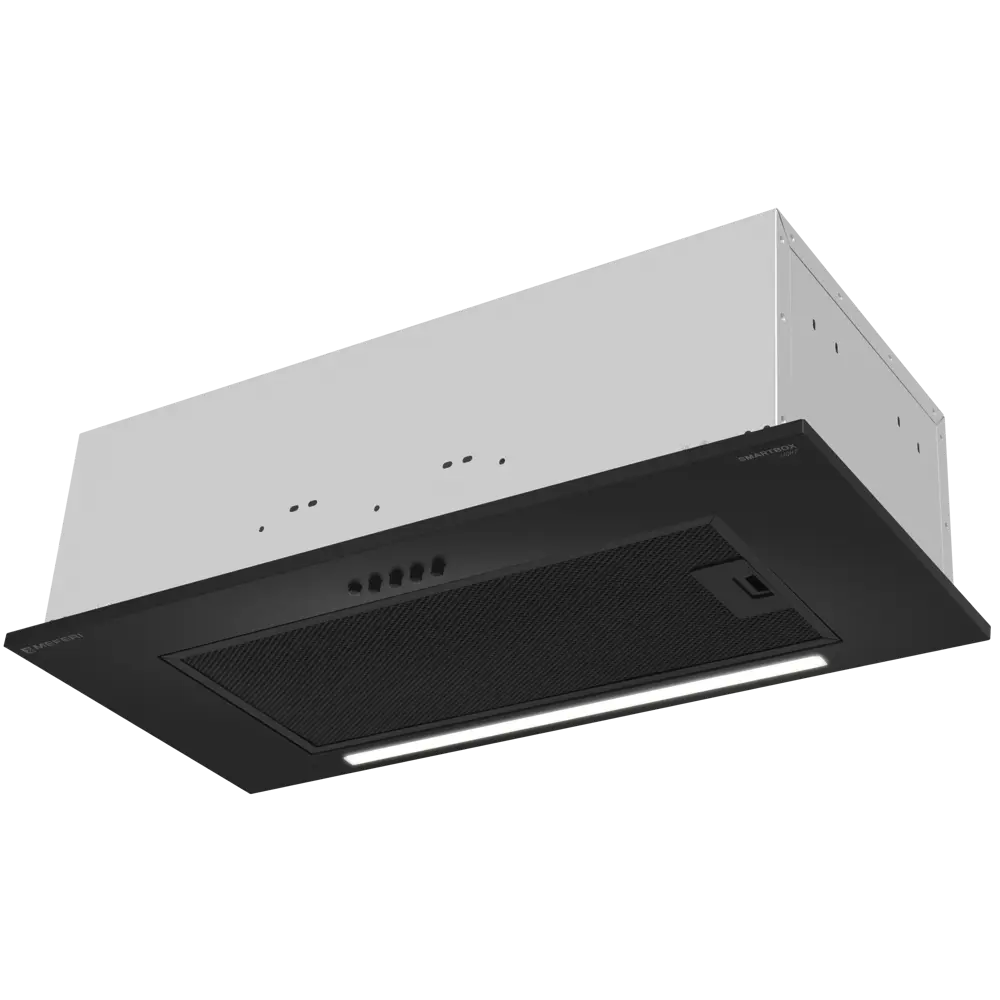 Фото Вытяжка полновстраиваемая Meferi SMARTBOX60BK LIGHT 60 см цвет черный Фото Вытяжка полновстраиваемая Meferi SMARTBOX60BK LIGHT 60 см цвет черный