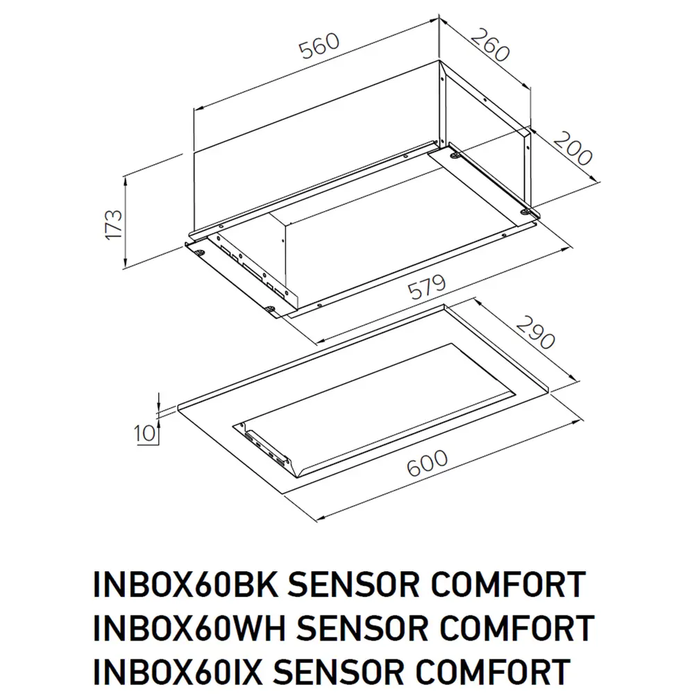 Фото 10 Вытяжка полновстраиваемая Meferi INBOX60WH SENSOR COMFORT 60 см цвет белый Фото 10 Вытяжка полновстраиваемая Meferi INBOX60WH SENSOR COMFORT 60 см цвет белый