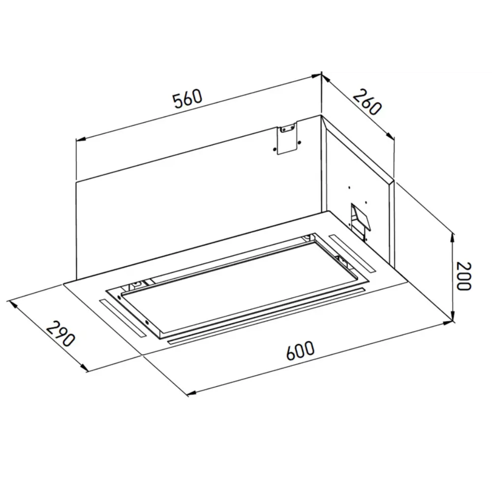 Фото 17 Вытяжка полновстраиваемая Meferi INBOX60WH GLASS POWER 60 см цвет белый Фото 17 Вытяжка полновстраиваемая Meferi INBOX60WH GLASS POWER 60 см цвет белый