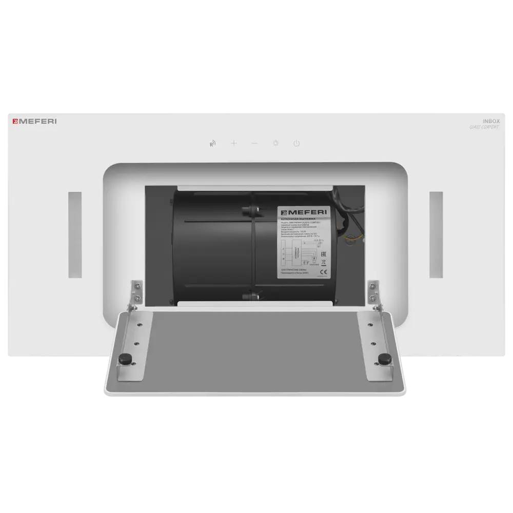 Фото 6 Вытяжка полновстраиваемая Meferi INBOX60WH GLASS COMFORT 60 см цвет белый Фото 6 Вытяжка полновстраиваемая Meferi INBOX60WH GLASS COMFORT 60 см цвет белый