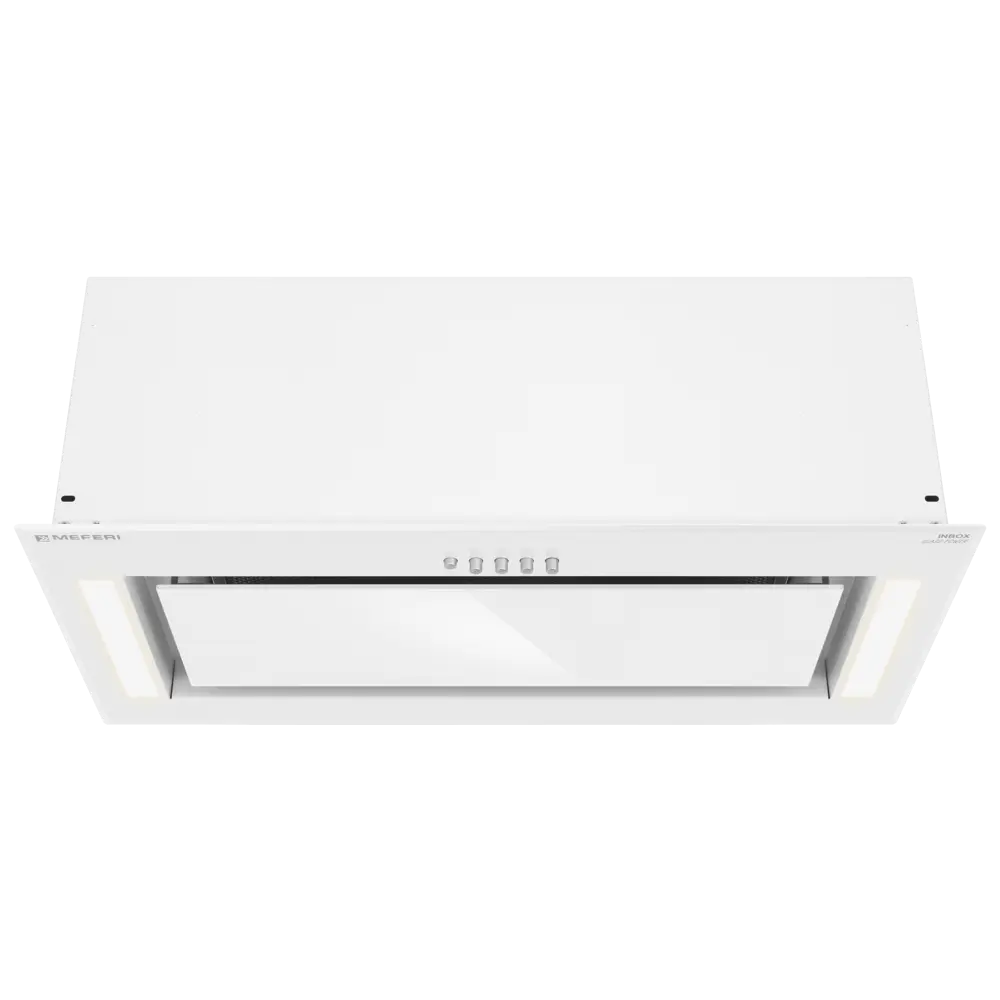 Фото 8 Вытяжка полновстраиваемая Meferi INBOX60WH GLASS POWER 60 см цвет белый Фото 8 Вытяжка полновстраиваемая Meferi INBOX60WH GLASS POWER 60 см цвет белый