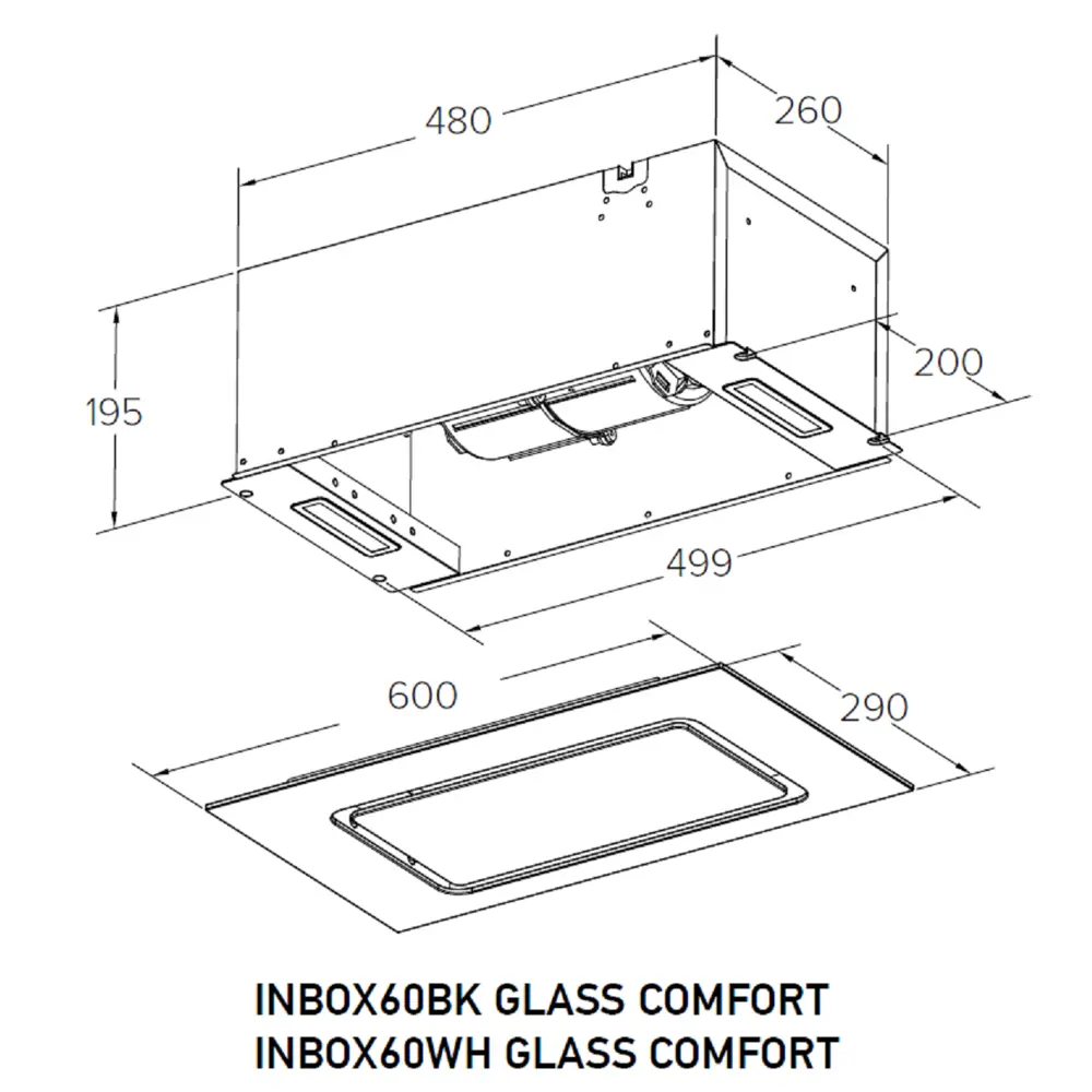 Фото 14 Вытяжка полновстраиваемая Meferi INBOX60WH GLASS COMFORT 60 см цвет белый Фото 14 Вытяжка полновстраиваемая Meferi INBOX60WH GLASS COMFORT 60 см цвет белый