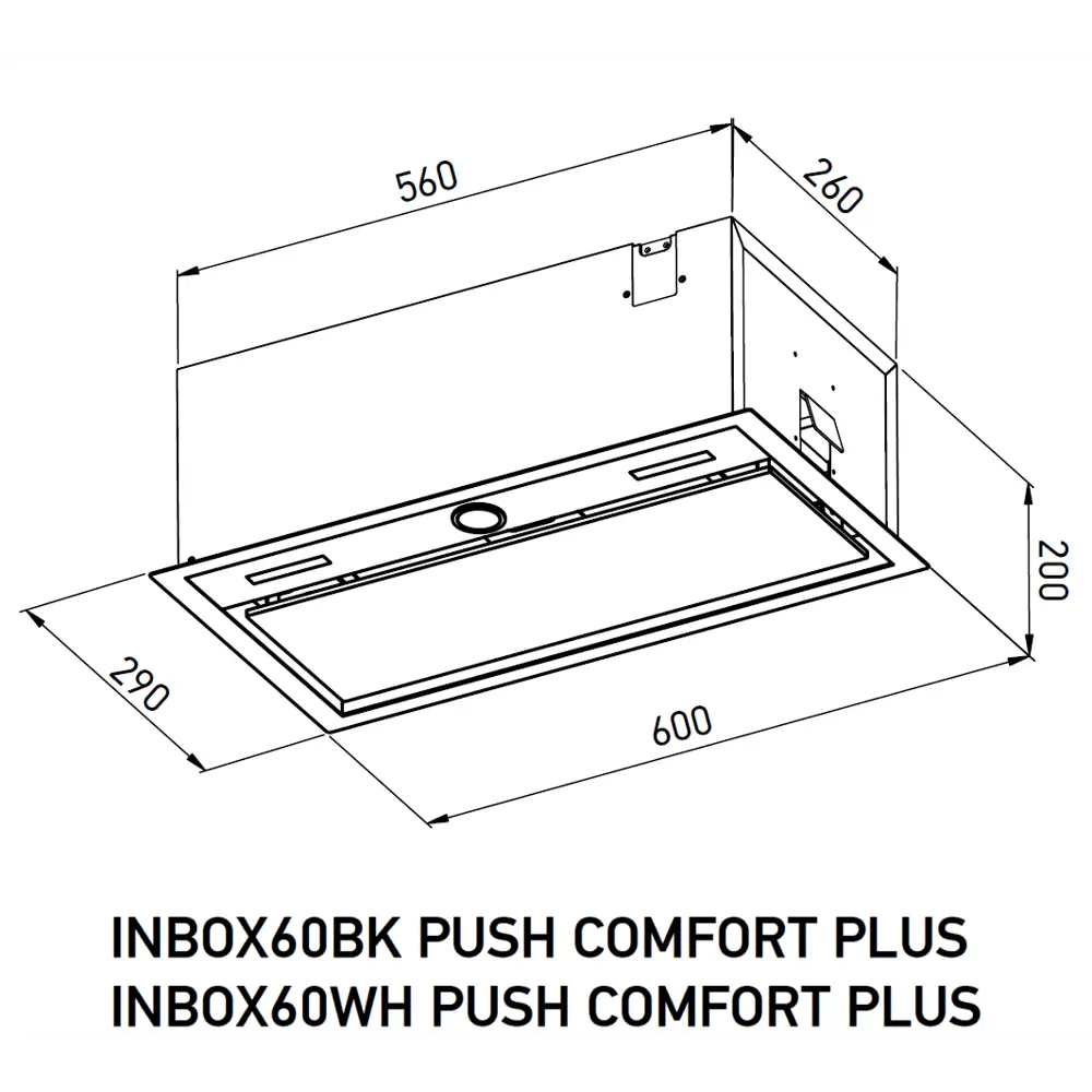 Фото Вытяжка полновстраиваемая Meferi INBOX60WH PUSH COMFORT PLUS 60 см цвет белый Фото Вытяжка полновстраиваемая Meferi INBOX60WH PUSH COMFORT PLUS 60 см цвет белый