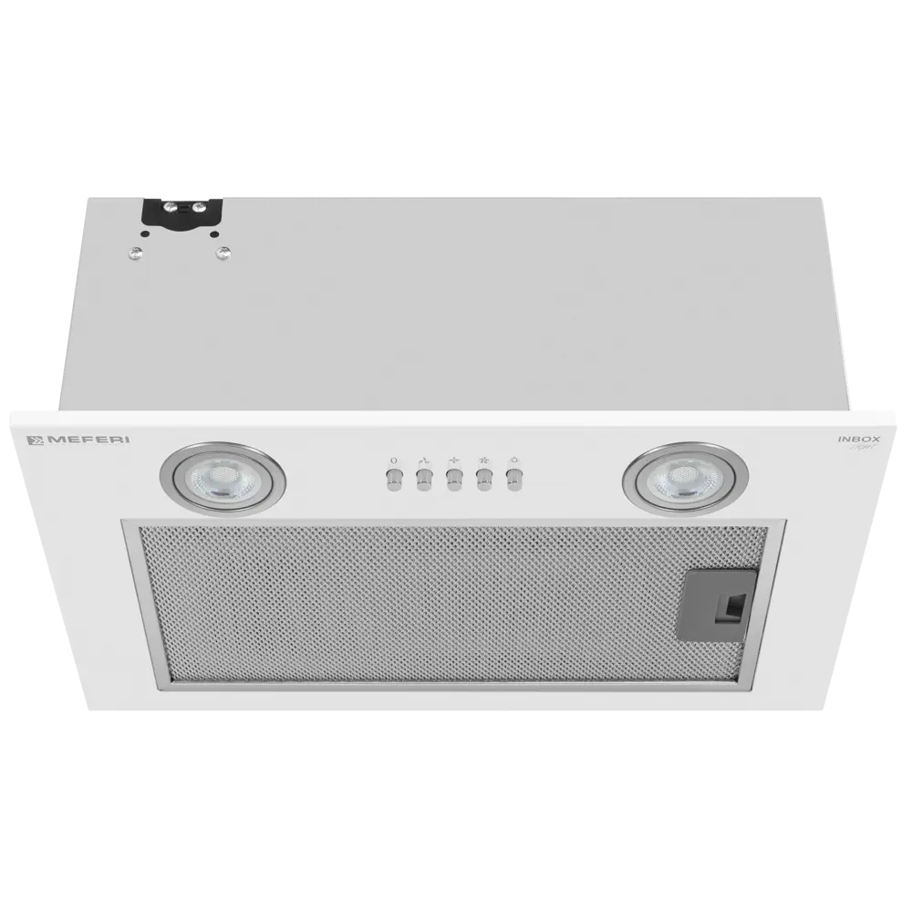 Фото 8 Встраиваемая вытяжка Meferi INBOX45WH LIGHT 45 см цвет белый Фото 8 Встраиваемая вытяжка Meferi INBOX45WH LIGHT 45 см цвет белый