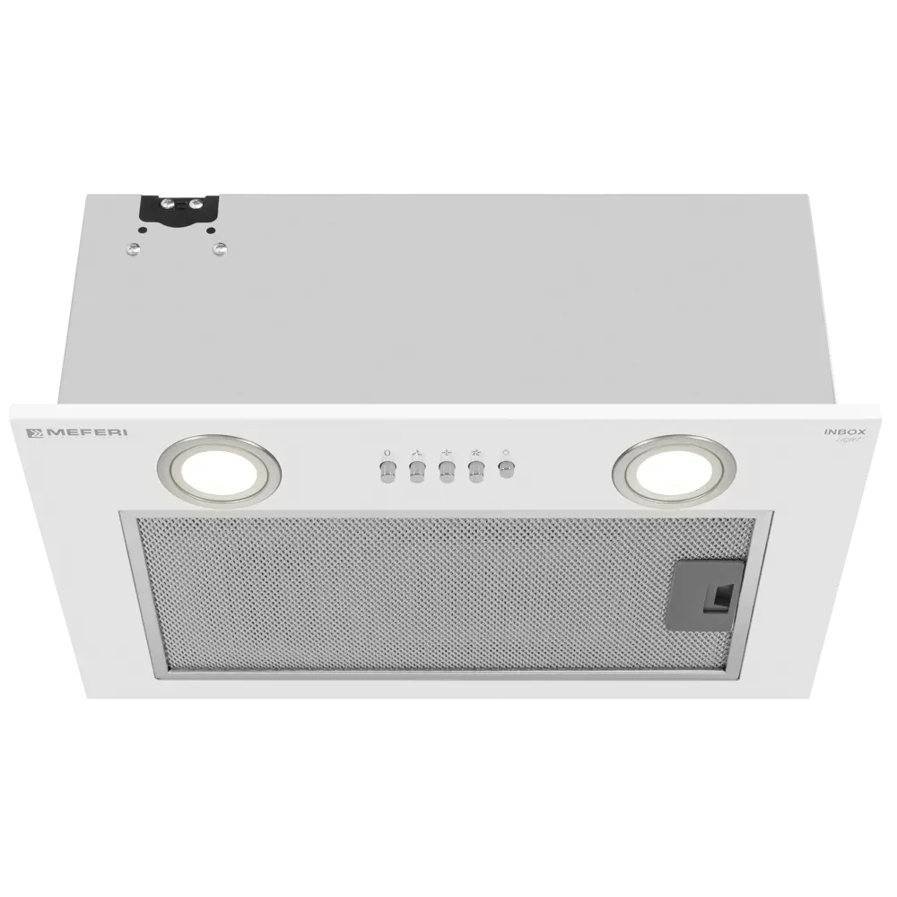 Фото 7 Встраиваемая вытяжка Meferi INBOX45WH LIGHT 45 см цвет белый Фото 7 Встраиваемая вытяжка Meferi INBOX45WH LIGHT 45 см цвет белый