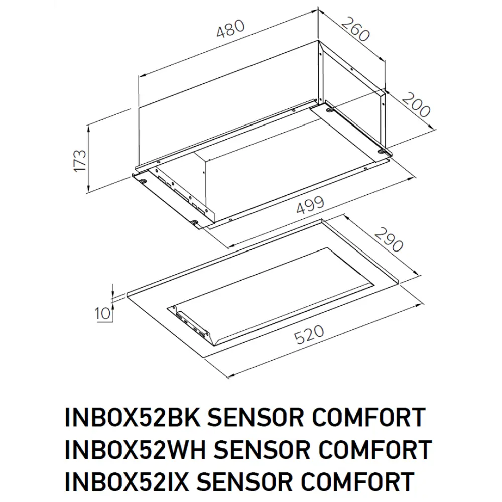 Фото 13 Встраиваемая вытяжка Meferi INBOX52WH SENSOR COMFORT 52 см цвет белый Фото 13 Встраиваемая вытяжка Meferi INBOX52WH SENSOR COMFORT 52 см цвет белый