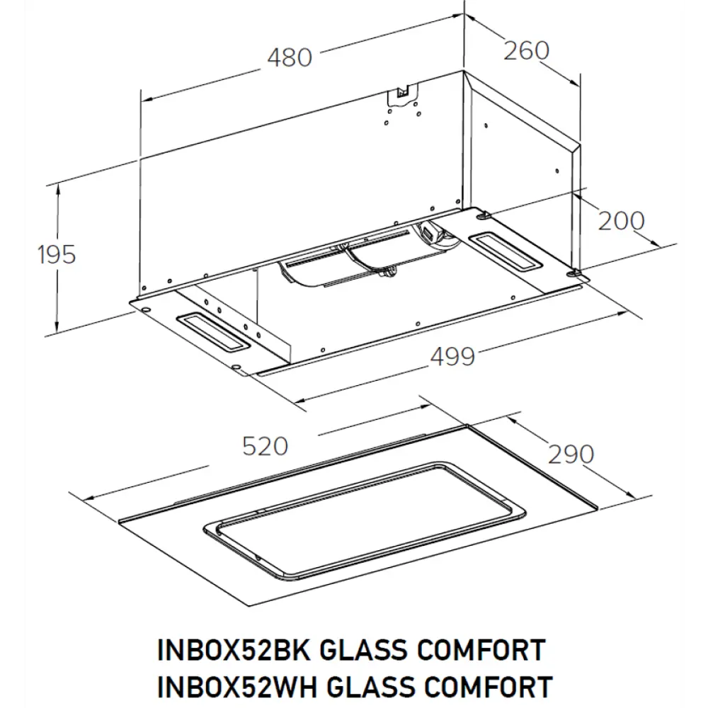 Фото 15 Встраиваемая вытяжка Meferi INBOX52BK GLASS COMFORT 52 см цвет черный Фото 15 Встраиваемая вытяжка Meferi INBOX52BK GLASS COMFORT 52 см цвет черный