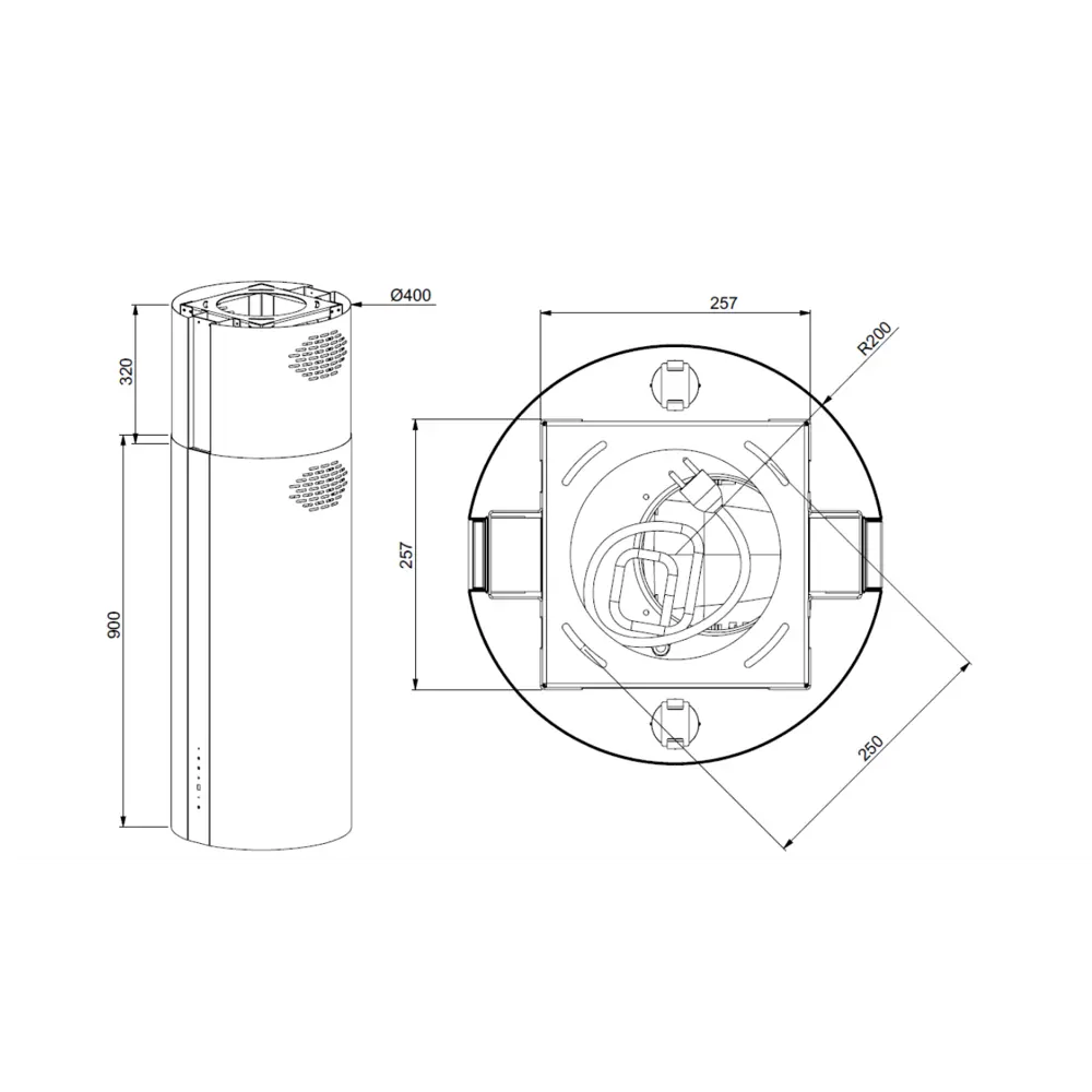 Фото 18 Вытяжка Meferi TUBE40WH ISLA COMFORT PLUS 40 см цвет белый Фото 18 Вытяжка Meferi TUBE40WH ISLA COMFORT PLUS 40 см цвет белый