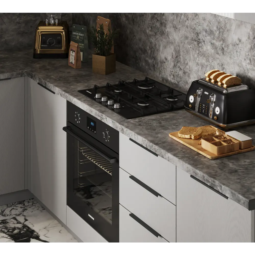 Фото 5 Кухонный гарнитур Эльза Safina grand Эльза_2,75х1,5 275x245x150 см ЛДСП цвет серый Фото 5 Кухонный гарнитур Эльза Safina grand Эльза_2,75х1,5 275x245x150 см ЛДСП цвет серый