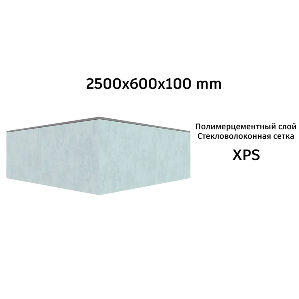 Фото 9 Теплоизоляцинная панель XPS 100мм Teplofom 2500x600мм 1.5м² одностороннее армирование Фото 9 Теплоизоляцинная панель XPS 100мм Teplofom 2500x600мм 1.5м² одностороннее армирование