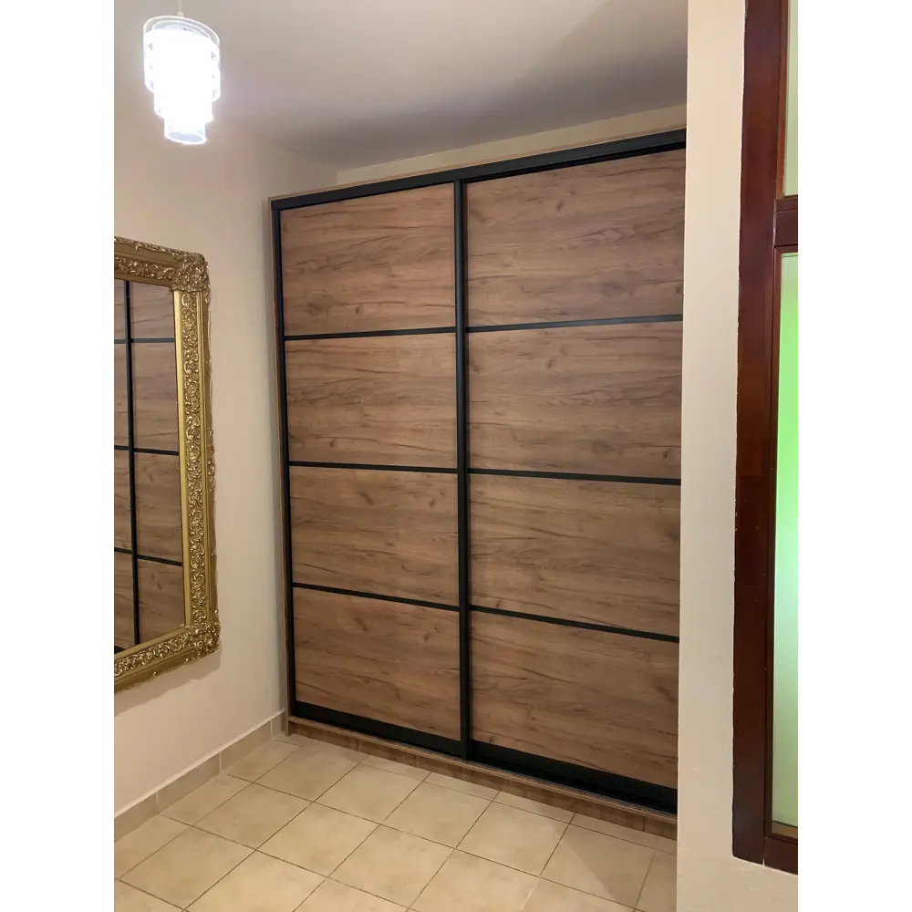 Фото 7 Шкаф-купе Клевер Атина с 2 дверями 240x150х50 см 6 полок ЛДСП цвет дуб крафт табак Фото 7 Шкаф-купе Клевер Атина с 2 дверями 240x150х50 см 6 полок ЛДСП цвет дуб крафт табак