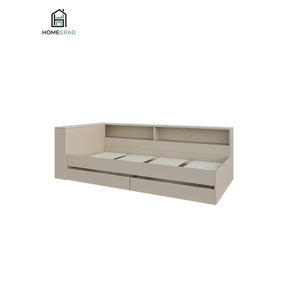 Фото 3 Кровать Homegrad Ksenia 200x90 см цвет бежевый Фото 3 Кровать Homegrad Ksenia 200x90 см цвет бежевый