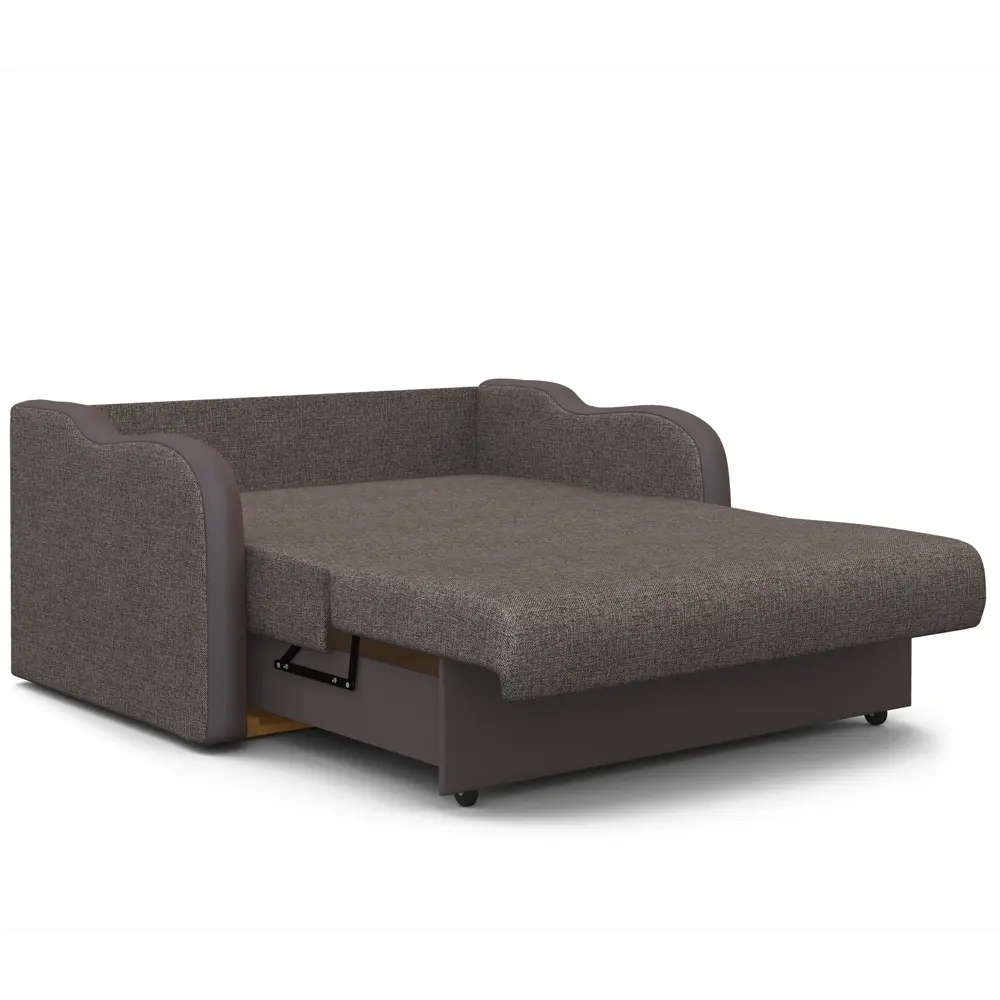 Фото 5 Диван раскладной Гамма Коломбо 120x95x110 см рогожка цвет темно-серый/коричневый Фото 5 Диван раскладной Гамма Коломбо 120x95x110 см рогожка цвет темно-серый/коричневый